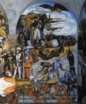 Diego Rivera Werke - Die Geschichte von Mexiko 1935 1 Sozialismus Diego Rivera